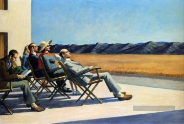 les gens au soleil Edward Hopper Peinture à l'huile